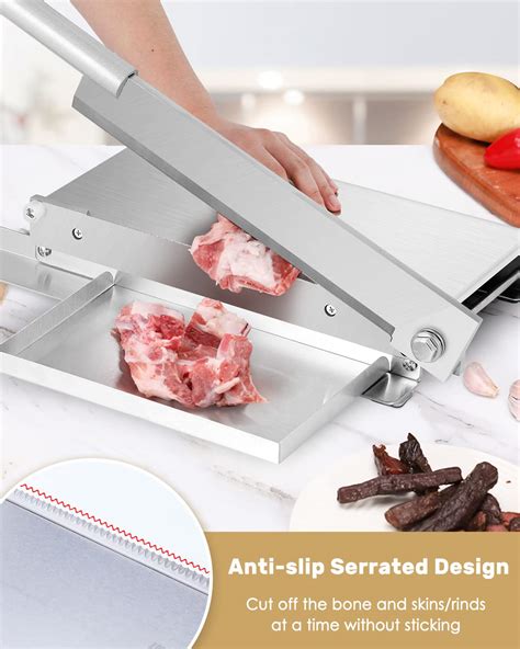 Moongiantgo Manual Meat Bone Cutter Rib Slicer Heavy Duty Chicken