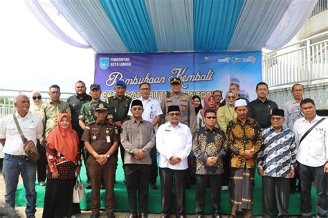 Pj Wali Kota Langsa Buka Kembali Ekowisata Mangrove Forest Park