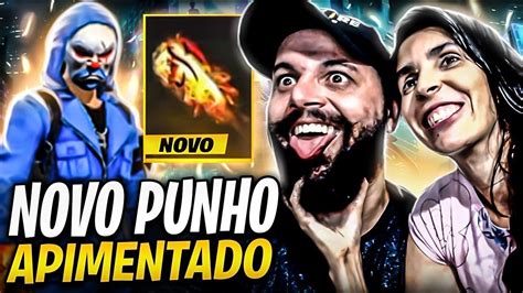 FREEFIRE AO VIVO CHEGOU NOVO PUNHO SQUAD FOCADO NO DESAFIANTE TOP