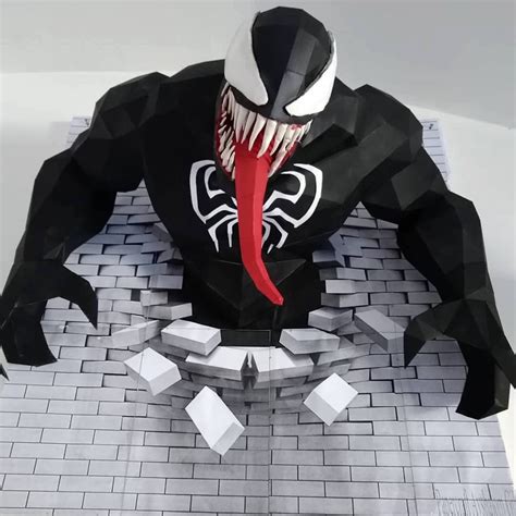 Wall Hanging Marvel Universe Venom 3d Wall Hanging 3d Paper Crafts