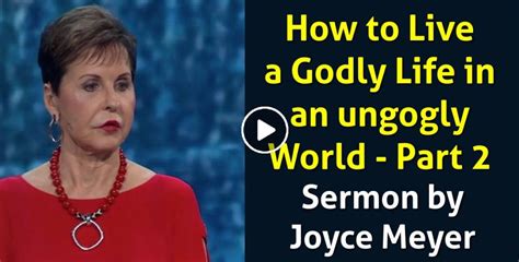 Joyce Meyer June 21 2021 Watch Sermon How To Live A Godly Life Part 2