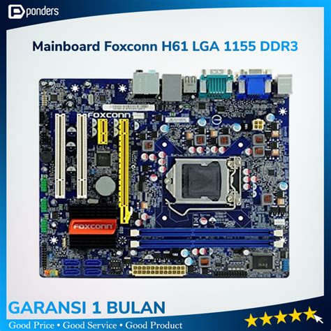 Jual Mainboard Foxconn H61 LGA 1155 DDR3 Support Gen3 Shopee Indonesia