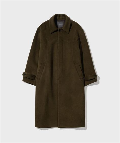 Musinsa Intempomood Urban Wool Mac Coat Khaki Brown