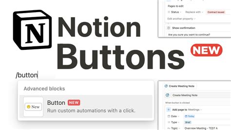 Notion Buttons What They Do How Do They Work YouTube