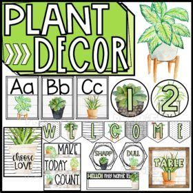 Plant Classroom Decor Bundle Confetti Creativity Artofit