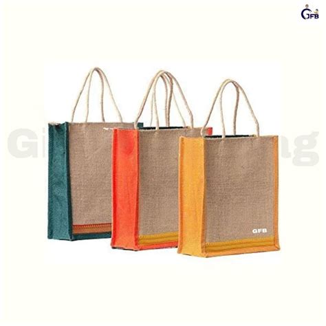 New Short Cotton Padded Fancy Jute Bag Capacity 5 7kg Size Dimension