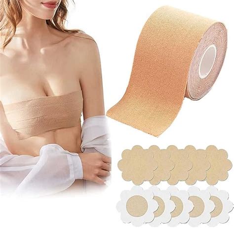 BINGOOMX Boobytape Cinta Para Busto Boob Tape Y 10 Piezas Nipple