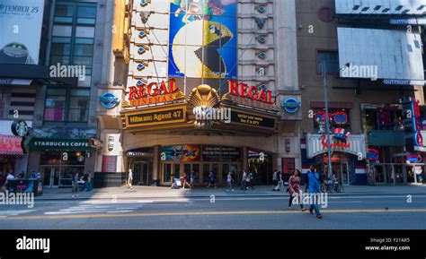 The Regal Cinemas in Times Square in New York on Monday, September 7, 2015. The summer of 2015 ...