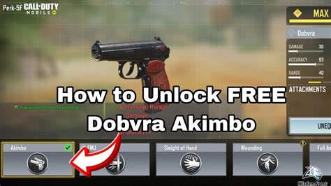 How To Unlock Dobvra Akimbo In Cod Mobile Dobvra Pistol In Both Hands