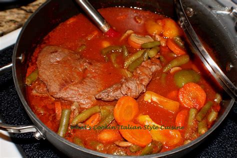 Chuck Steak Vegetable Stew Recipe | What's Cookin' Italian Style Cuisine