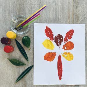 Leaf Printing Art - Early Education Zone