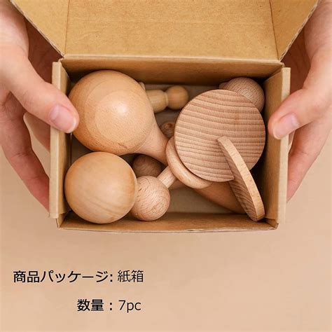 Promise Babe がらがら ラトル 7点セット モンテッソーリ おもちゃ 赤ちゃん 天然木 無塗装 知育玩具 指先訓練 音 知育玩具 売買されたオークション情報yahooの商品情報