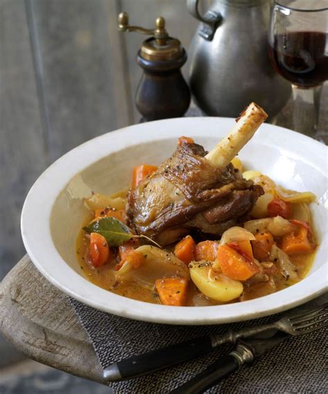 Oven Braised Lamb Shanks With Potatoes And Tomatoes Great British