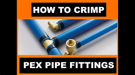 Pex Plumbing Installation How To Crimp A Pex Fitting Youtube