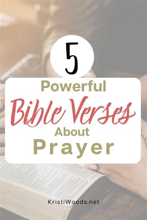 5 Powerful Bible Verses About Prayer + Lord's Prayer PDF - Kristi Woods