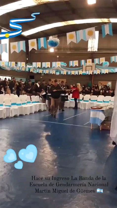 Hace Su Ingreso La Banda De La Escuela De Gendarmer A Nacional Martin