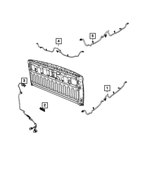 2019-2021 Ram Tailgate Wiring Connector Kit 68415000AA | DodgeParts.com