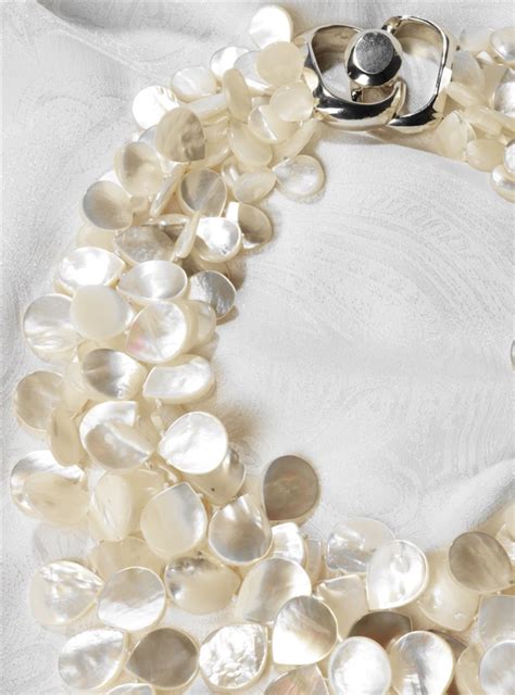 White Mother Of Pearl Necklace The Ben Silver Collection