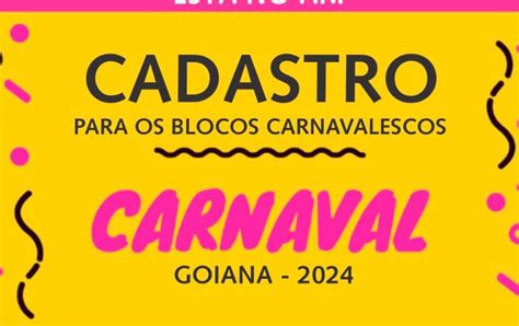 Carnaval Aberto O Cadastro Para Blocos No Munic Pio De Goiana