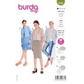 Burda Jacket Sewing Pattern N6006 Ma Petite Mercerie