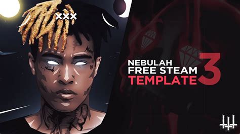 Free Steam Artwork Template 3 Rip Xxxtentacion Edition Designed By Nebulah Tutorial Youtube