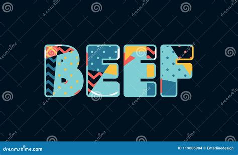 Beef Concept Word Art Illustration Stock Vector Illustration Of