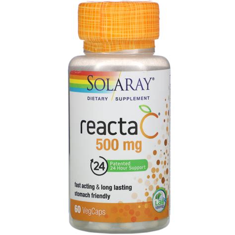 Solaray Reacta C 500 Mg 60 VegCaps IHerb