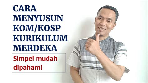 menyusun komkosp kurikulum merdeka youtube