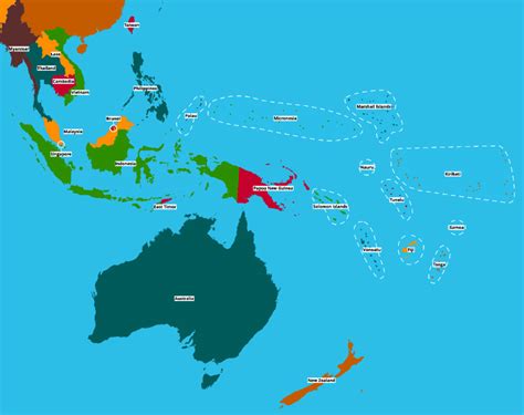 Y8SSci Day1 Map of Oceania – Samoa Primary School