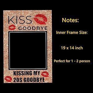 Jevenis Kissing My S Goodbye Photo Booth Frame Th Birthday Photo