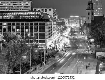 Berlin Skyline Night Aerial View Stock Photo (Edit Now) 1200078532