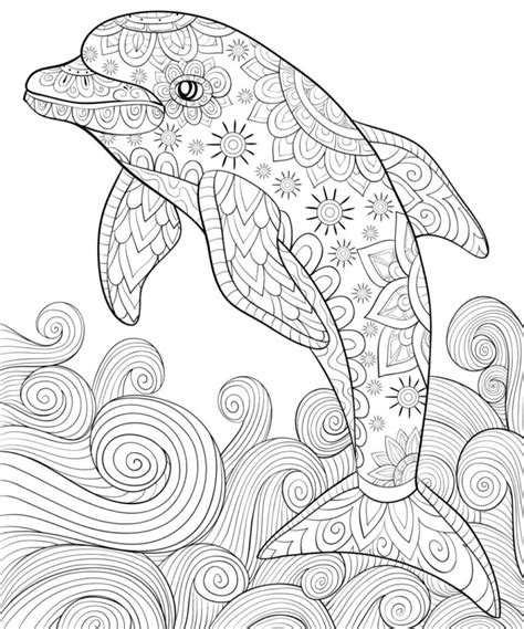 Free Dolphin Coloring Pages For Download Printable Pdf