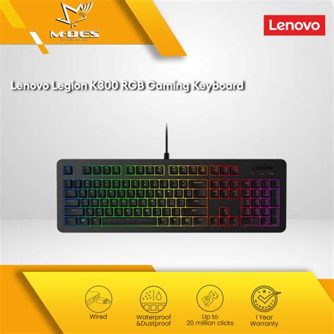 Lenovo Legion K300 RGB Gaming Keyboard GY40Y57708 Lazada