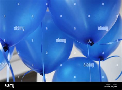 blue party balloons Stock Photo - Alamy