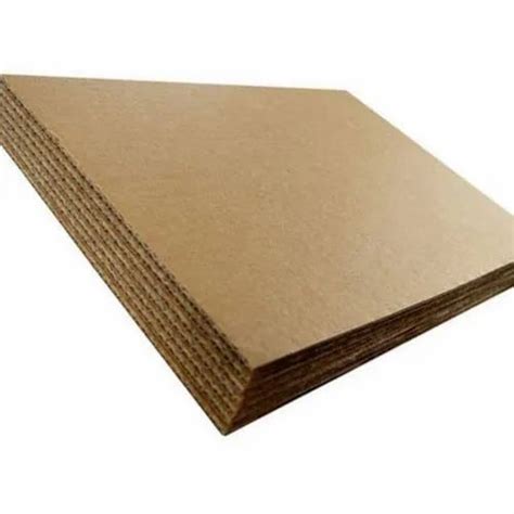 Brown 7 Ply Corrugated Packaging Sheet Gsm 120 150 At Rs 45 Sheet