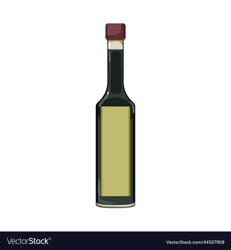 Food vinegar bottle cartoon Royalty Free Vector Image