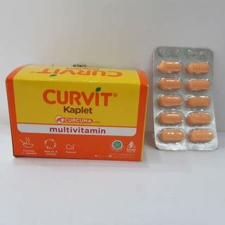 Jual Curvit Kaplet Box Isi Kaplet Multivitamin Suplemen Makanan