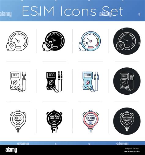 Measuring Tools Icons Set Stock Vector Image Art Alamy