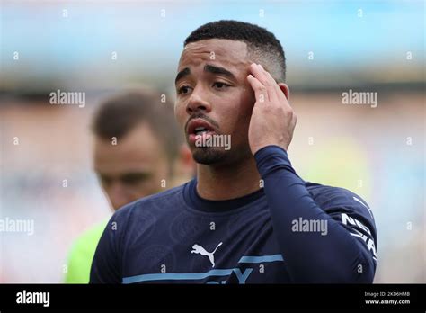 Gabriel Jesus of Manchester City at full time during the Premier League match between Burnley ...