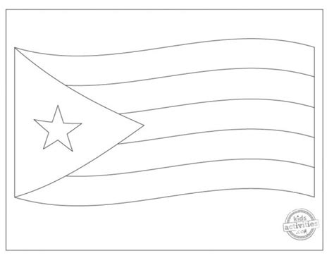 Cultural Cuban Flag Coloring Pages | Kids Activities Blog