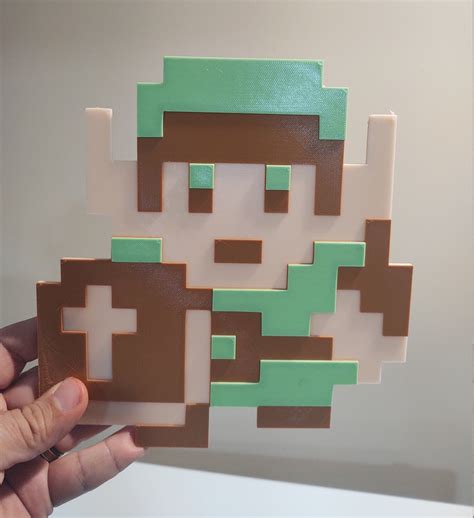 8 Bit Link Legend Of Zelda NES Pixel Art Sprite Wall Etsy Israel