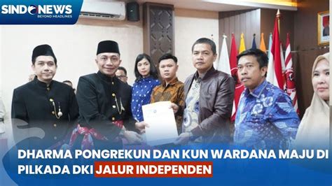 Resmi Daftar Pilgub DKI Jalur Independen Dharma Pongrekun Didukung 618