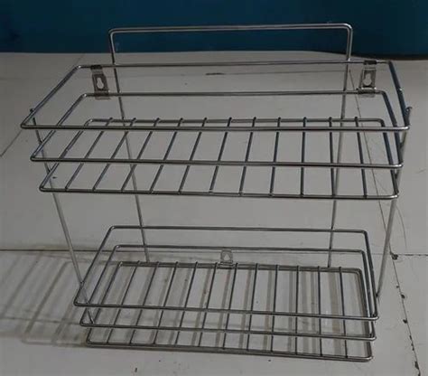 Stainless Steel Rectangular Ss Wire Multi Use Trolly Shelves 2 At Rs