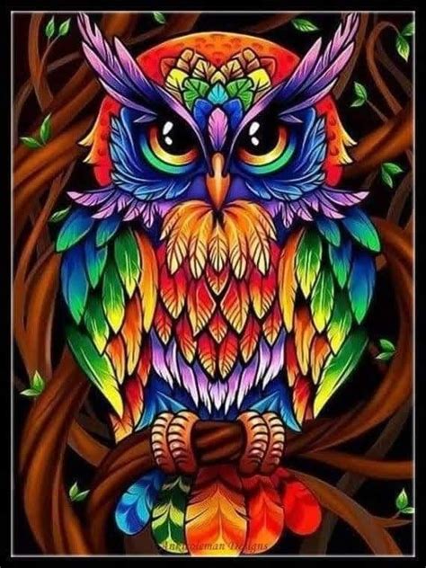 Pin by Marlene Dellazeri on INSPIRAÇÃO Owl artwork Owl painting