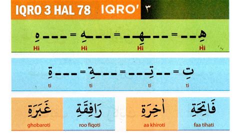 Iqro 3 Hal 78 Belajar Baca Iqro 3 Cara Cepat Dan Mudah Membaca