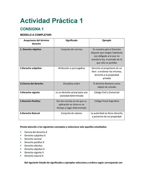 AP1 Consigna 1 Actividad Práctica 1 CONSIGNA 1 MODELO A COMPLETAR