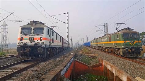 WAG 9HC Freight Train Overtakes Inspection Special Train Highspeed