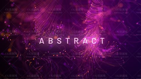 Ae模板唯美粒子线条文字标题开场宣传片头动画 Abstract Particles Titles V2 Cg资源网