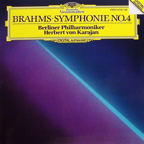 Brahms Berliner Philharmoniker Herbert Von Karajan Symphonie No 4