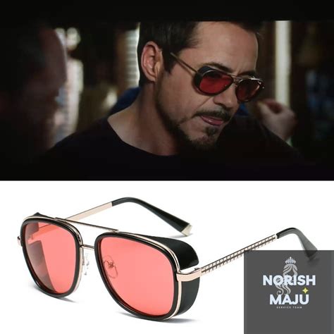 Fqdailyuse Iron Man 3 Matsuda Tony Stark Sunglasses Men Rossi Coating Retro Vintage Shopee